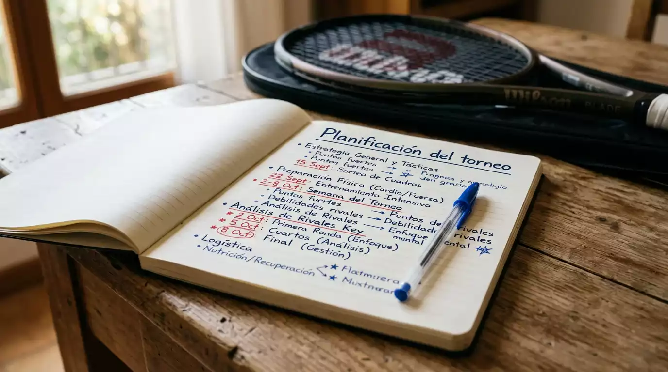 Calendario de torneos de tenis con planificacion estrategica